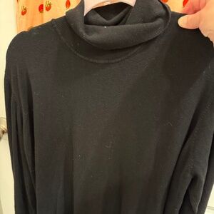 SKIES ARE BLUE 3x plus ladies black turtleneck sweater